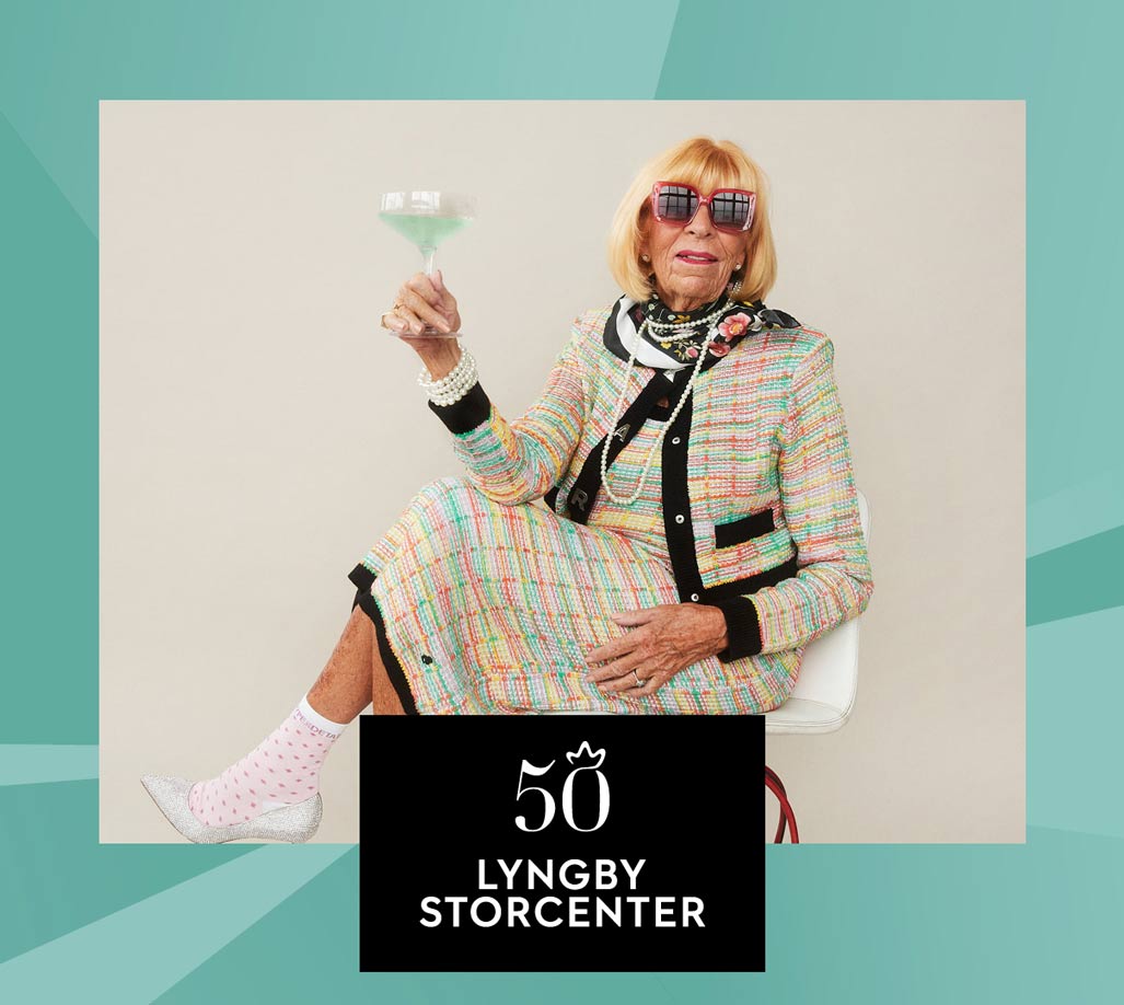 Kvindelig model fra 70'erne i Lyngby Storcenter kampagne